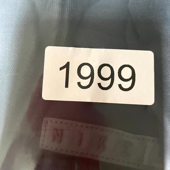 Nike Hoodie Mens Large Black Cotton Kangaroo Pockets Raglan Long Sleeve Pullover - Picture 10 of 10